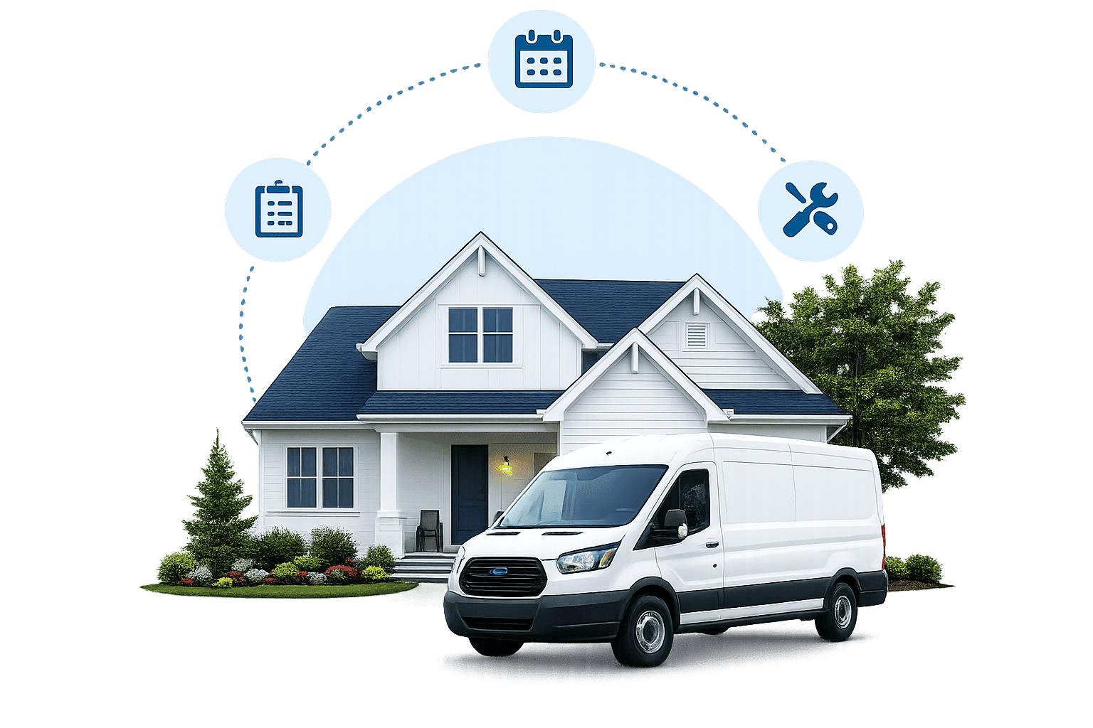 Service workflow illustration